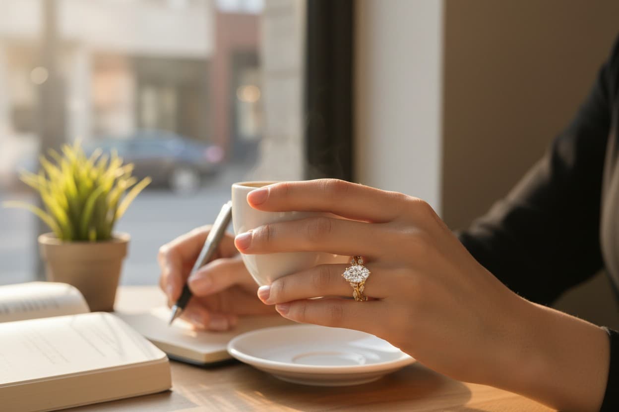Pear Lab Diamond Engagement Ring